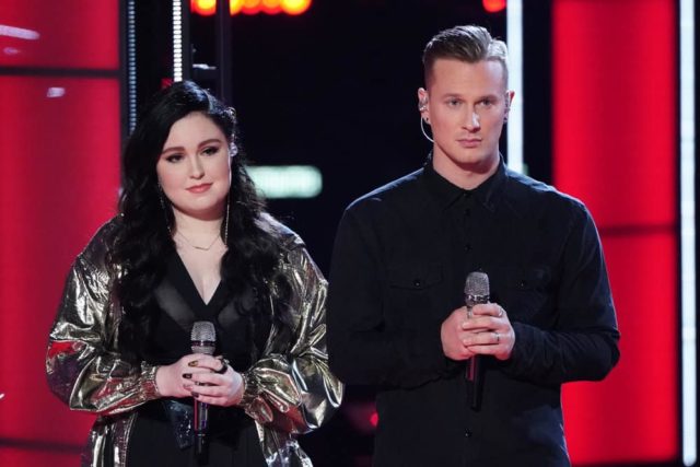 THE VOICE -- "Live Cross Battles" Episode 1612A -- Pictured: (l-r) Kendra Checketts, Jimmy Mowry -- (Photo by: Tyler Golden/NBC)