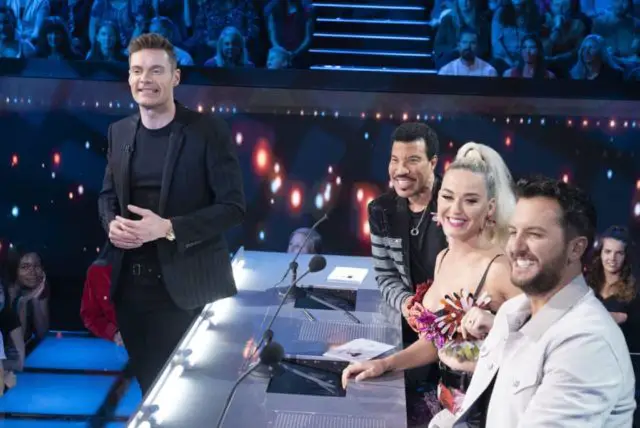 AMERICAN IDOL - "217" - (ABC/Eric McCandless) RYAN SEACREST, LIONEL RICHIE, KATY PERRY, LUKE BRYAN