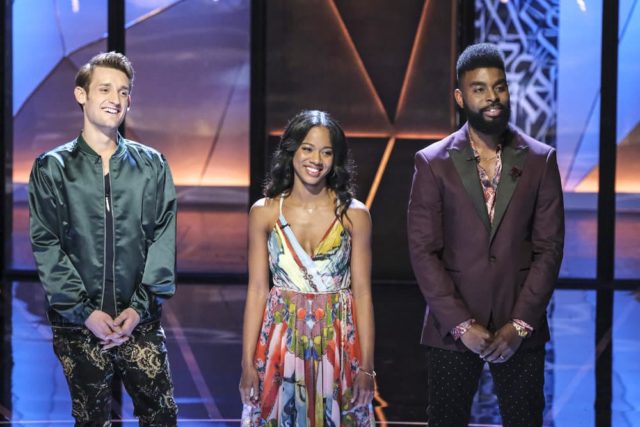 SONGLAND -- Episode X -- Pictured: (l-r) Max Embers, Tebby Burrows, Ollie Gabriel -- (Photo by: Trae Patton/NBC)