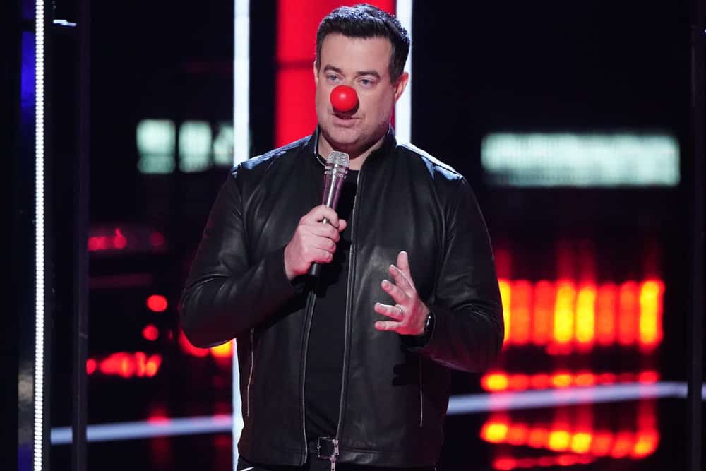 THE VOICE -- "Live Cross Battles" Episode 1612A -- Pictured: Carson Daly -- (Photo by: Tyler Golden/NBC)