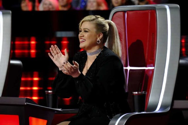 THE VOICE -- "Live Top 8" Episode 1615A -- Pictured: Kelly Clarkson -- (Photo by: Trae Patton/NBC)