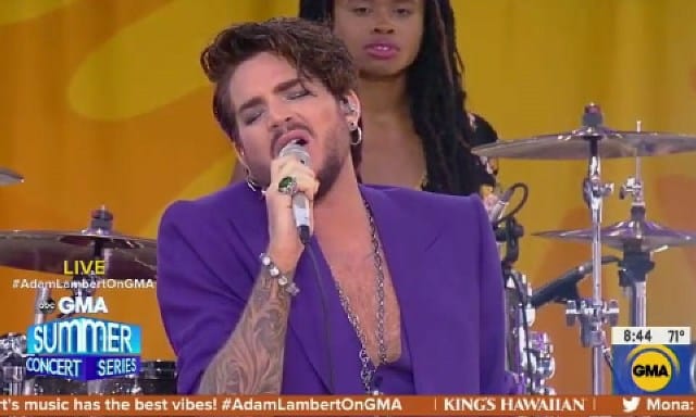 Adam Lambert on Good Morning American June 2019