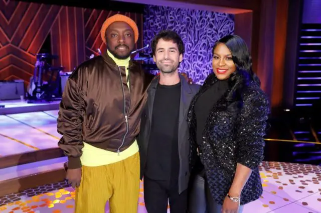 SONGLAND -- ?will.i.am? Episode 102 -- Pictured: (l-r) will.i.am, Adam Friedman, Ester Dean -- (Photo by: Trae Patton/NBC)