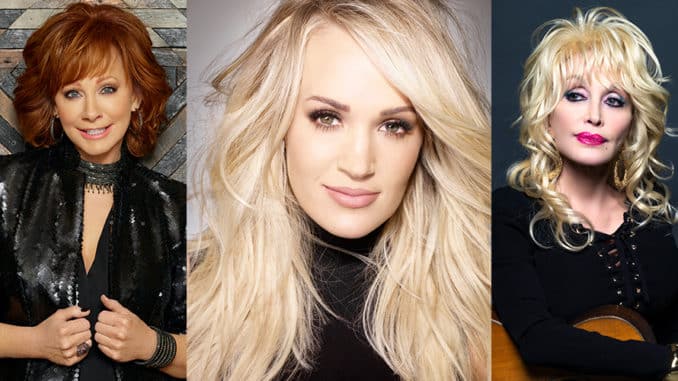 Carrie Underwood Reba McEntire Dolly Parton CMA Awards 2019