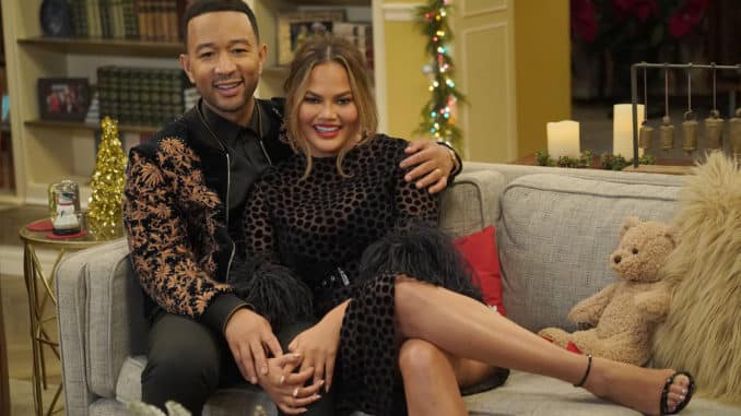 A LEGENDARY CHRISTMAS WITH JOHN & CHRISSY -- 2018 -- Pictured: (l-r) John Legend, Chrissy Teigen -- (Photo by: Paul Drinkwater/NBC)