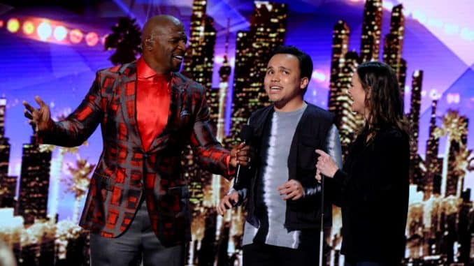 AMERICA'S GOT TALENT -- “Live Finals” Episode 1422 -- Pictured: (l-r) Terry Crews, Kodi Lee -- (Photo by: Trae Patton/NBC)
