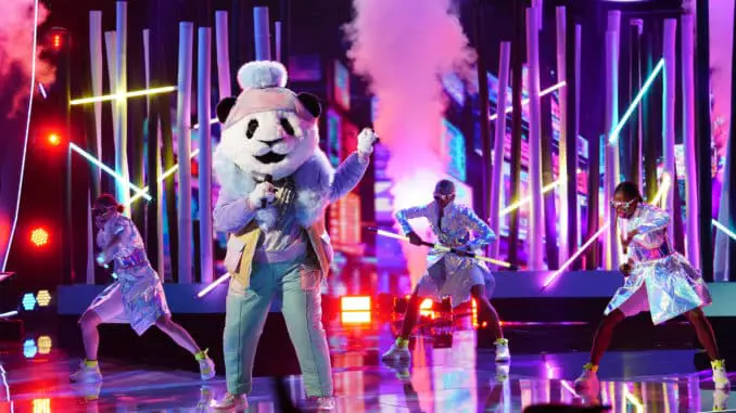 THE MASKED SINGER: The Panda in the “Return of the Masks: Group C” time period premiere episode of THE MASKED SINGER airing Wednesday, Oct. 2 (8:00-9:00 PM ET/PT) on FOX. © 2019 FOX MEDIA LLC. CR: Michael Becker/FOX.