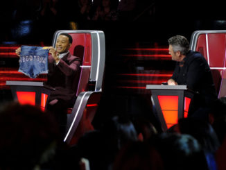 THE VOICE -- "Live Top 20 Results" Episode 1715B -- Pictured: (l-r) John Legend, Blake Shelton -- (Photo by: Trae Patton/NBC)