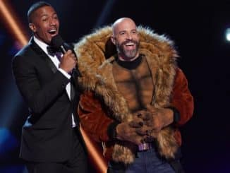 THE MASKED SINGER: L-R: Host Nick Cannon and Chris Daughtry in the “Road to the Finals / Season Finale: And The Winner Takes It All and Takes It Off” two-hour season finale episode of THE MASKED SINGER airing Wednesday, Dec. 18 (8:00-10:00 PM ET/PT) on FOX. CR: Lisa Rose / FOX ©2020 FOX MEDIA LLC.