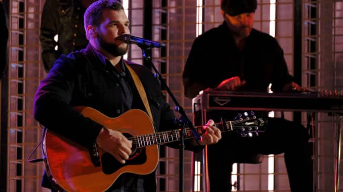 THE VOICE -- "Live Top 10 Performances" Episode 1718A -- Pictured: Jake Hoot -- (Photo by: Trae Patton/NBC)