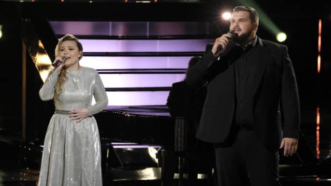 THE VOICE -- "Live Semi Final Performances" Episode 1719A -- Pictured: (l-r) Marybeth Byrd, Jake Hoot -- (Photo by: Trae Patton/NBC)