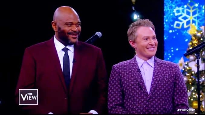 Ruben Studdard Clay Aiken Sing O Holy Night on The View