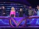 THE MASKED SINGER: L-R: Robin Thicke, Jenny McCarthy, Ken Jeong, guest panelist Jamie Foxx and Nicole Scherzinger. © 2020 FOX MEDIA LLC. Cr: The Greg Gayne /FOX.