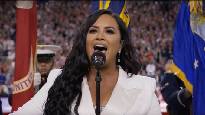 Demi Lovato National Anthem 2020