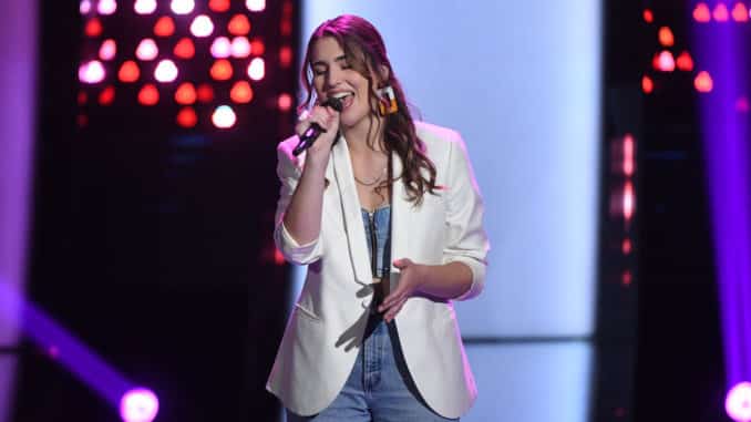 THE VOICE -- "Blind Auditions" Episode 1801 -- Pictured: Joanna Serenko -- (Photo by: Mitchell Haddad/NBC)