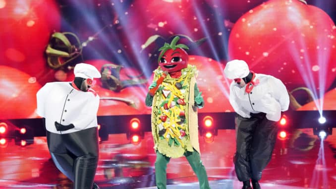 THE MASKED SINGER: The Taco in the “Friends in High Places: Group B Championships” episode of THE MASKED SINGER airing Wednesday, March 4 (8:00-9:01 PM ET/PT) on FOX. © 2020 FOX MEDIA LLC. CR: Michael Becker/FOX.