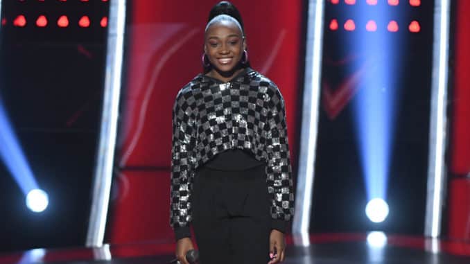 THE VOICE -- "Blind Auditions" Episode 1804 -- Pictured: Anaya Cheyenne -- (Photo by: Mitchell Haddad/NBC)