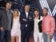 THE VOICE -- "Knockout Rounds" Episode 1809 -- Pictured: (l-r) Blake Shelton, Kelly Clarkson, Carson Daly, Nick Jonas, John Legend -- (Photo by: Trae Patton/NBC)