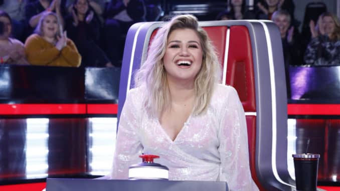 THE VOICE -- "Knockout Rounds" Episode 1810 -- Pictured: Kelly Clarkson -- (Photo by: Trae Patton/NBC)