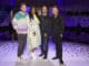 SONGLAND -- "Luis Fonsi" Episode 202 -- Pictured: (l-r) Ryan Tedder, Ester Dean, Luis Fonsi, Shane McAnally -- (Photo by: Trae Patton/NBC)