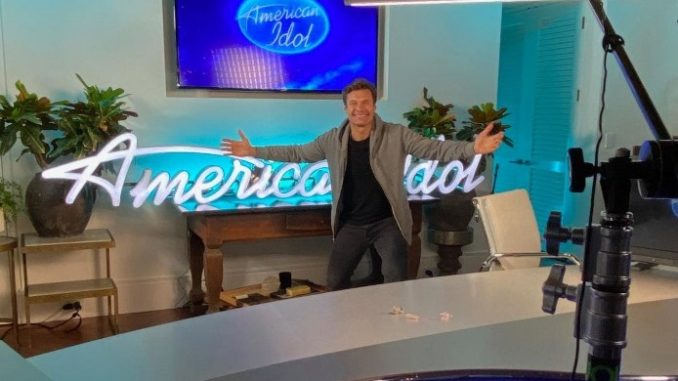 Ryan Seacrest American Idol Desk