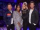 SONGLAND -- "Bebe Rexha" Episode 208 -- Pictured: (l-r) Shane McAnally, Ester Dean, Bebe Rexha, Ryan Tedder -- (Photo by: Trae Patton/NBC)