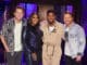 SONGLAND -- "Usher” Episode 210 -- Pictured: (l-r) Ryan Tedder, Ester Dean, Usher, Shane McAnally -- (Photo by: Trae Patton/NBC)