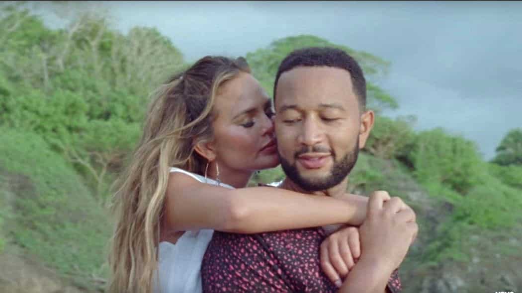 John Legend Chrissy Teigen Reveal Pregnancy In New Music Video