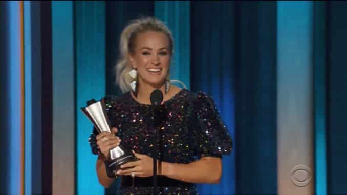 Carrie Underwood wins Entertainer of the Year 2020 ACM