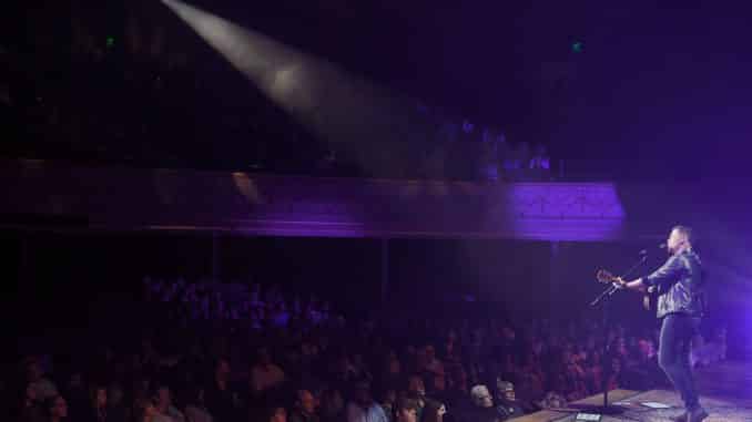 Scotty McCreery performs for sold-out Ryman on March 11, two days before the venue paused all shows with a live audience. | Photo Credit: John Shearer