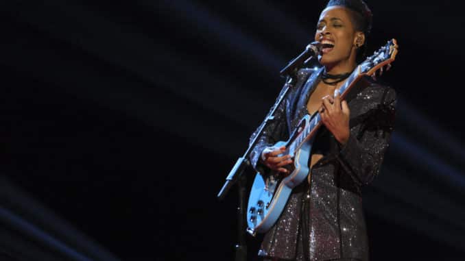 THE VOICE -- "Live Top 17 Performances" Episode 1912A -- Pictured: Payge Turner -- (Photo by: Trae Patton/NBC)
