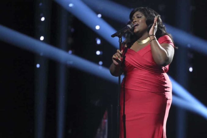 THE VOICE -- "Live Top 9 Performances" Episode 1913A -- Pictured: Tamara Jade -- (Photo by: Trae Patton/NBC)