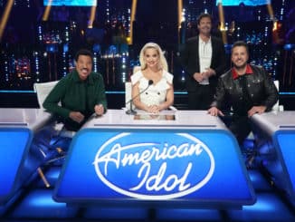 AMERICAN IDOL – “410 (All Star Duets and Solos)” – Following last week’s Showstopper round, “American Idol” continues with the All Star Duet and Solo round, SUNDAY, APRIL 4 (8:00-10:00 p.m. EDT), on ABC. (ABC/Eric McCandless) LIONEL RICHIE, KATY PERRY, RYAN SEACREST, LUKE BRYAN