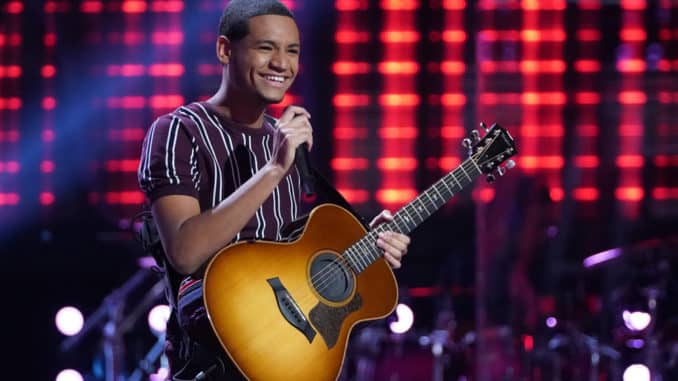 THE VOICE -- "Blind Auditions" Episode 2002 -- Pictured: Gean Garcia -- (Photo by: Tyler Golden/NBC)