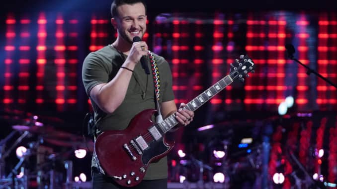 THE VOICE  -- "Blind Auditions" Episode 2004 --  Pictured: Connor Christian -- (Photo by: Tyler Golden/NBC)