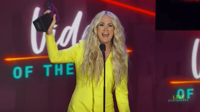 Carrie Underwood Wins Video of the Year 2021 CMT Awards