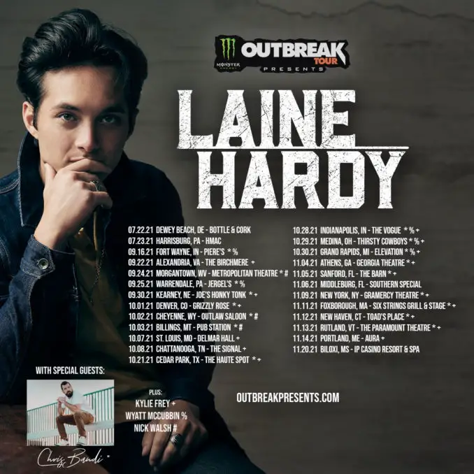 Laine Hardy Outbreak Tour