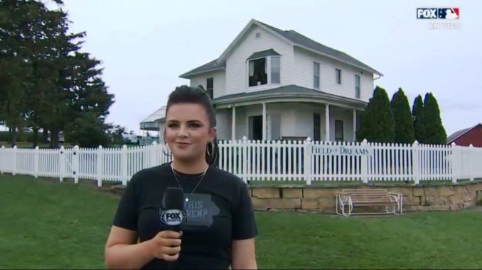 Maddie Poppe National Anthem Field of Dreams Baseball Game