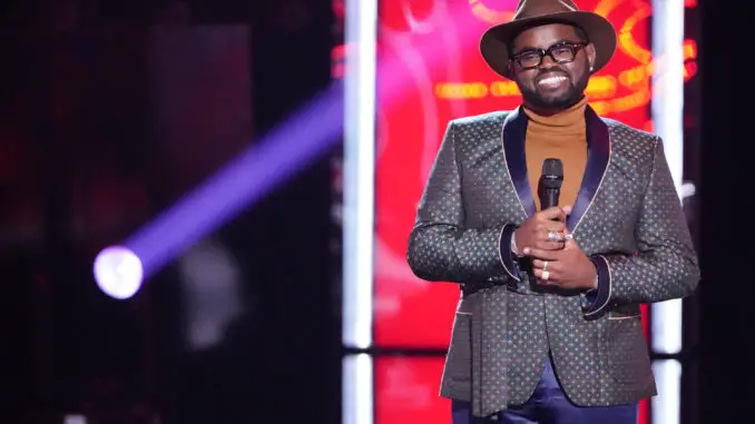 THE VOICE -- Knockout Rounds -- Pictured: John Holiday -- (Photo by: Tyler Golden/NBC)