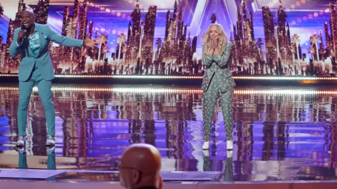 AMERICA'S GOT TALENT -- "Quarterfinals Results 1" Episode 1610 -- Pictured: (l-r) Terry Crews, Madilyn Bailey -- (Photo by: Chris Haston/NBC)