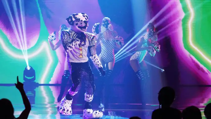 THE MASKED SINGER: Dalmatian in the “Group B” episode of THE MASKED SINGER airing Thursday, Sep. 29 (8:00-9:00 PM ET/PT) on FOX. © 2021 FOX MEDIA LLC. CR: FOX.