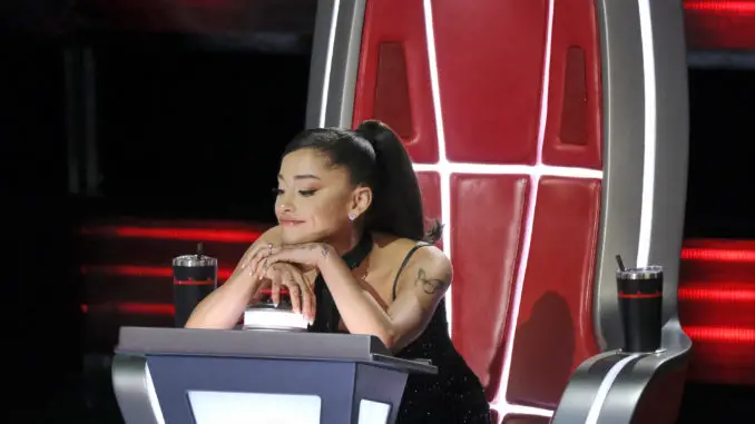 THE VOICE -- “Blind Auditions” Episode 2102 -- Pictured: Ariana Grande -- (Photo by: Trae Patton/NBC)