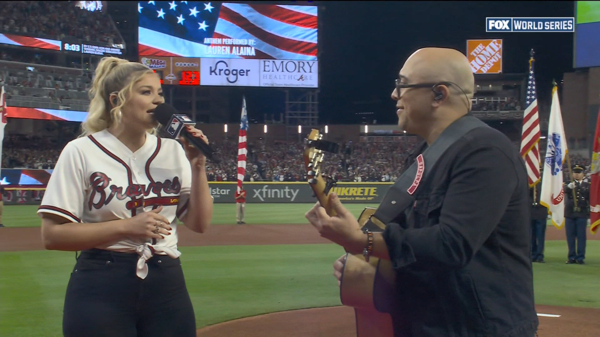 Watch Lauren Alaina Sing National Anthem World Series Game 5 (Video)