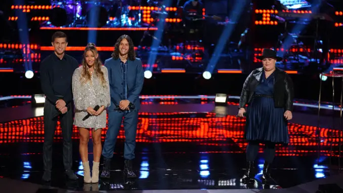 THE VOICE -- "Knockout Rounds" Episode 2111 -- Pictured: (l-r) Girl Named Tom, Holly Forbes -- (Photo by: Elizabeth Morris/NBC)