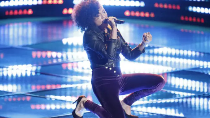 THE VOICE -- "Blind Auditions" -- Pictured: Sophia Urista -- (Photo by: Tyler Golden/NBC)