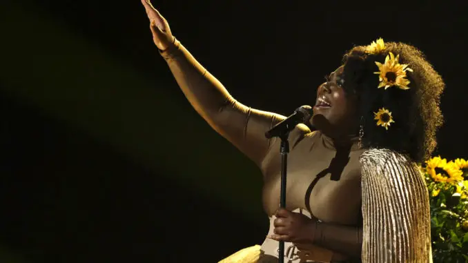 THE VOICE -- "Live Top 8 Performances" Episode 2118A -- Pictured: Jershika Maple -- (Photo by: Trae Patton/NBC)
