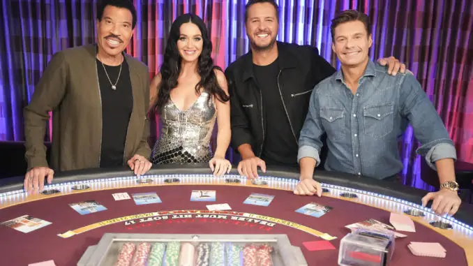 American Idol 2023 Top 55 Contestants Guide. – judges Lionel Richie, Katy Perry, Luke Bryan, and host Ryan Seacrest