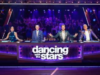 DANCING WITH THE STARS - “Elvis Night” – The 15 remaining couples “Can’t Help Falling in Love” with Elvis this week as they take on all-new dance styles to music by The King of Rock ‘n’ Roll. Week two of the mirorrball competition will stream live MONDAY, SEPT. 26 (8:00pm ET / 5:00pm PT), on Disney+. (ABC/Christopher Willard)CARRIE ANN INABA, LEN GOODMAN, DEREK HOUGH, BRUNO TONIOLI