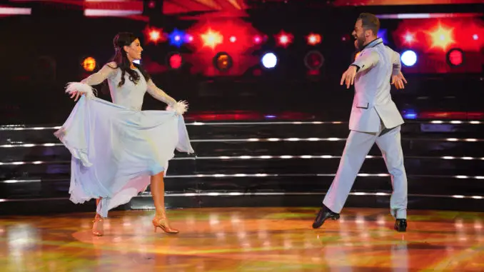 DANCING WITH THE STARS - “Elvis Night” – The 15 remaining couples “Can’t Help Falling in Love” with Elvis this week as they take on all-new dance styles to music by The King of Rock ‘n’ Roll. Week two of the mirorrball competition will stream live MONDAY, SEPT. 26 (8:00pm ET / 5:00pm PT), on Disney+. (ABC/Christopher Willard) HEIDI D’AMELIO, ARTEM CHIGVINTSEV