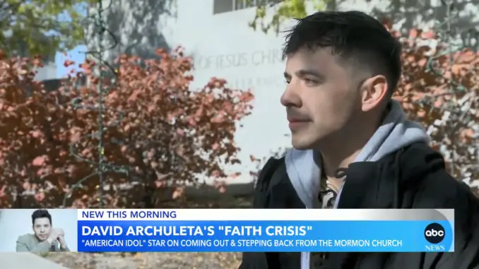 David Archuleta Faith Crisis Good Morning America